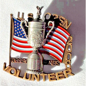 2008 US Open Torrey Pines Rare Volunteer Pin Tiger Woods Won!!